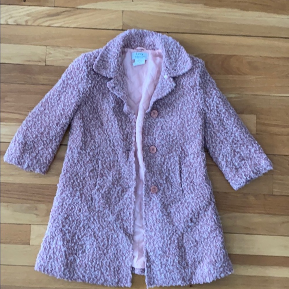 Lesy by Lisetta Cosi girl’s pink spring coat